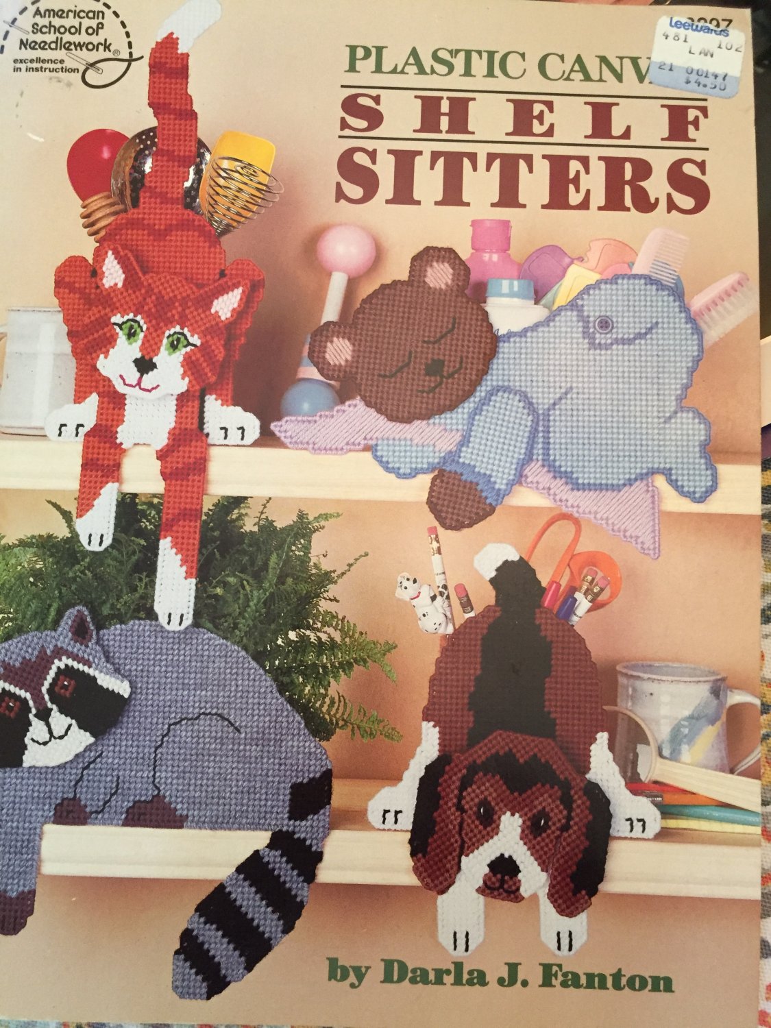 Shelf Sitters, Plastic Canvas Pattern Booklet American School of Needlework 3097