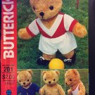 Butterick Craft 201 4531 Sewing Pattern Stuffed Bear with Sports Wardrobe Butterick Craft 201 4531 Sewing Pattern Stuffed Bear with Sports Wardrobe