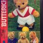 Butterick Craft 201 4531 Sewing Pattern Stuffed Bear with Sports Wardrobe