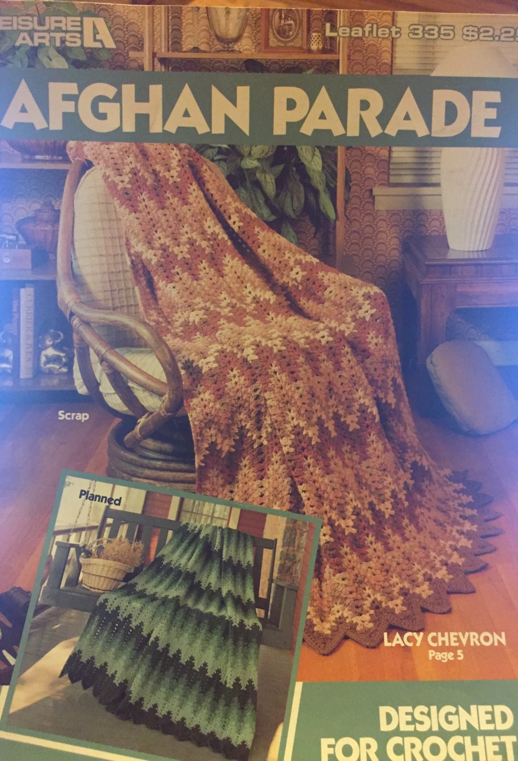 Leisure Arts 335 Afghan Parade Designed for Crochet Pattern