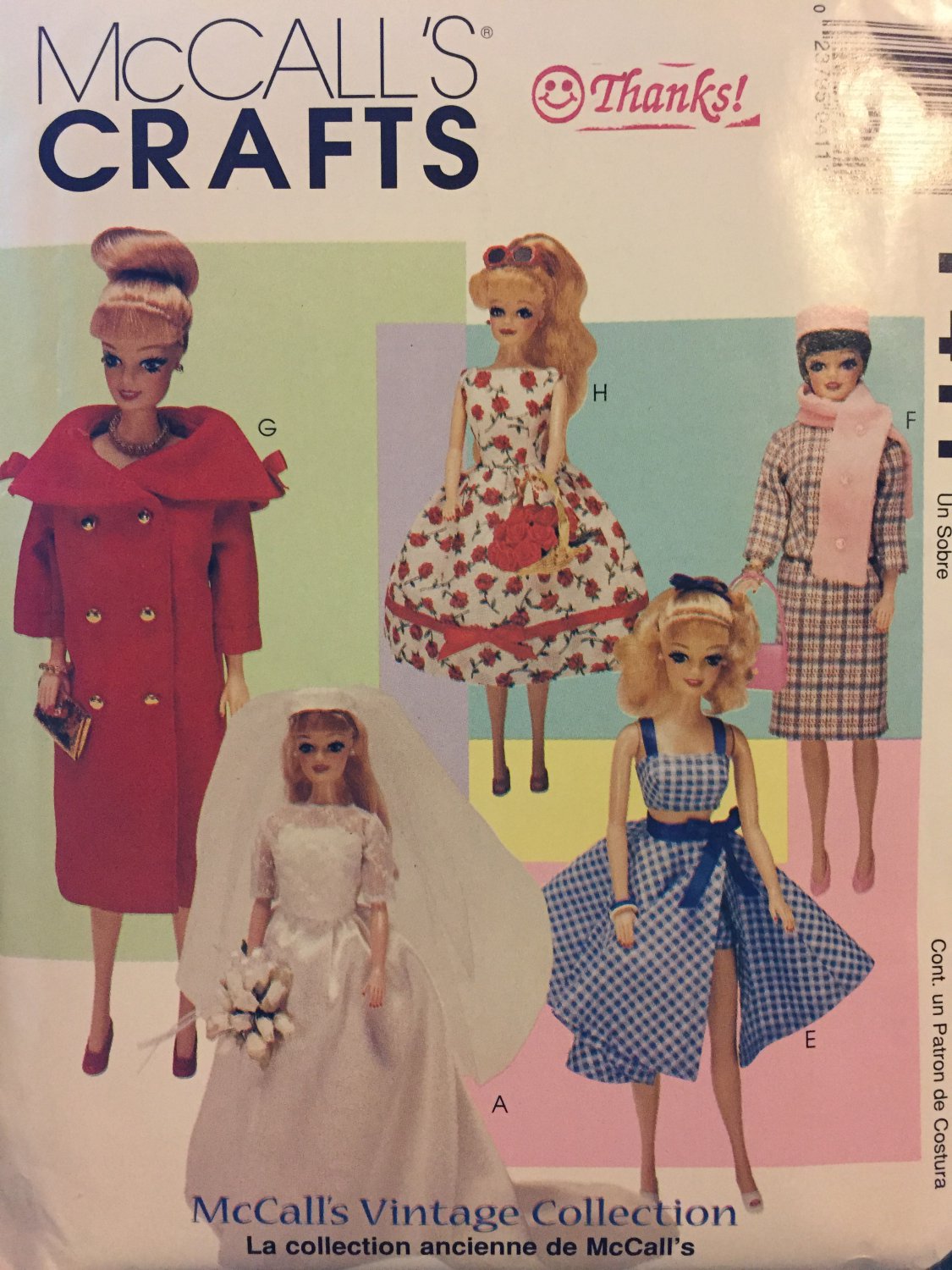 Doll Clothes Vintage Collection for 11.5" Dolls McCalls P411/9664 Vintage 90s Sewing Pattern UNCUT