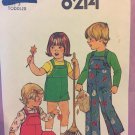 Simplicity 8214 Toddlers' Overalls in Two Lengths Size 3 Simplicity 8214 Toddlers' Overalls in Two Lengths Size 3