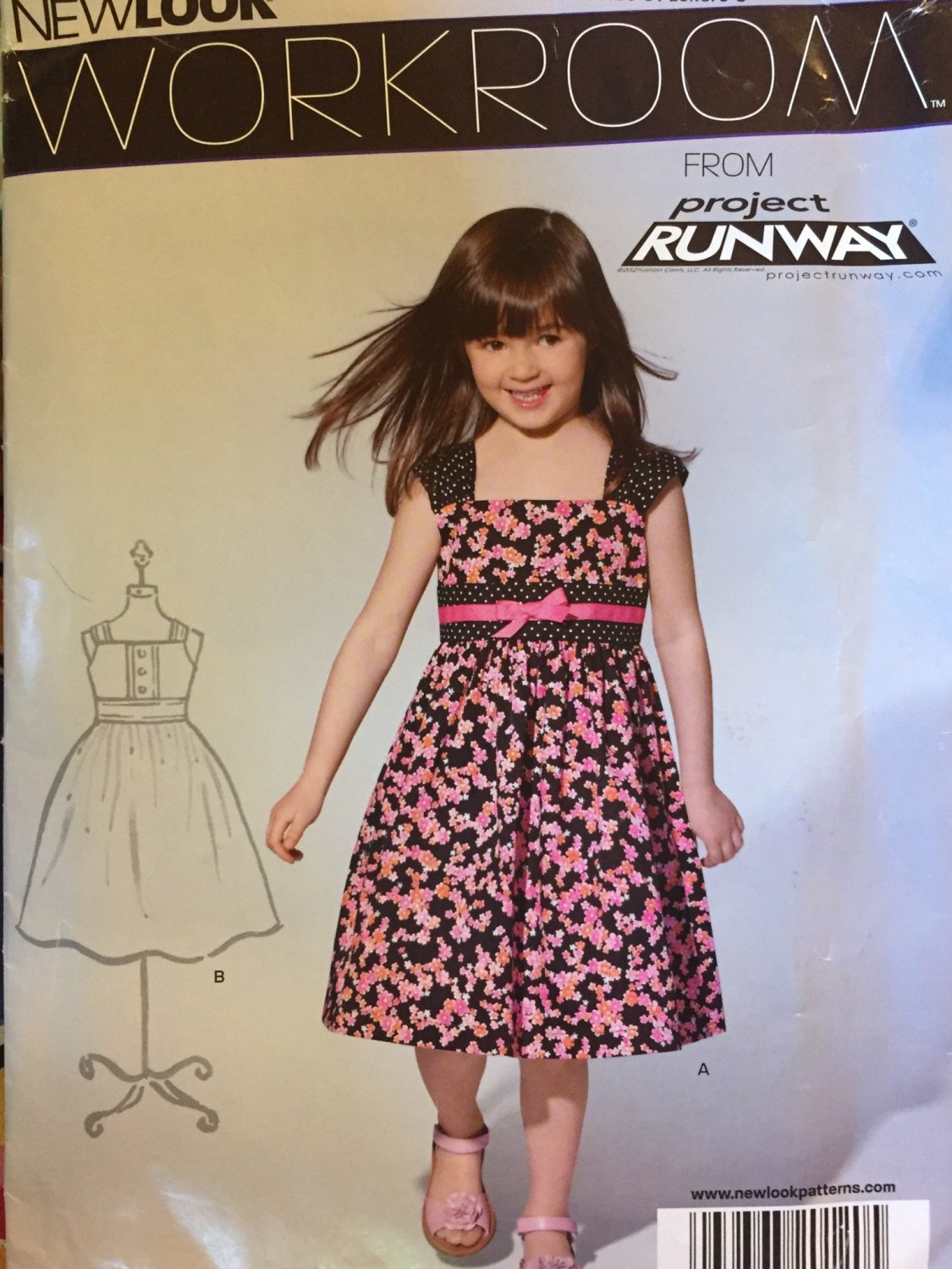 Girls dress Sundress Project Runway NEW LOOK 0120 sewing pattern SZ 3 - 8
