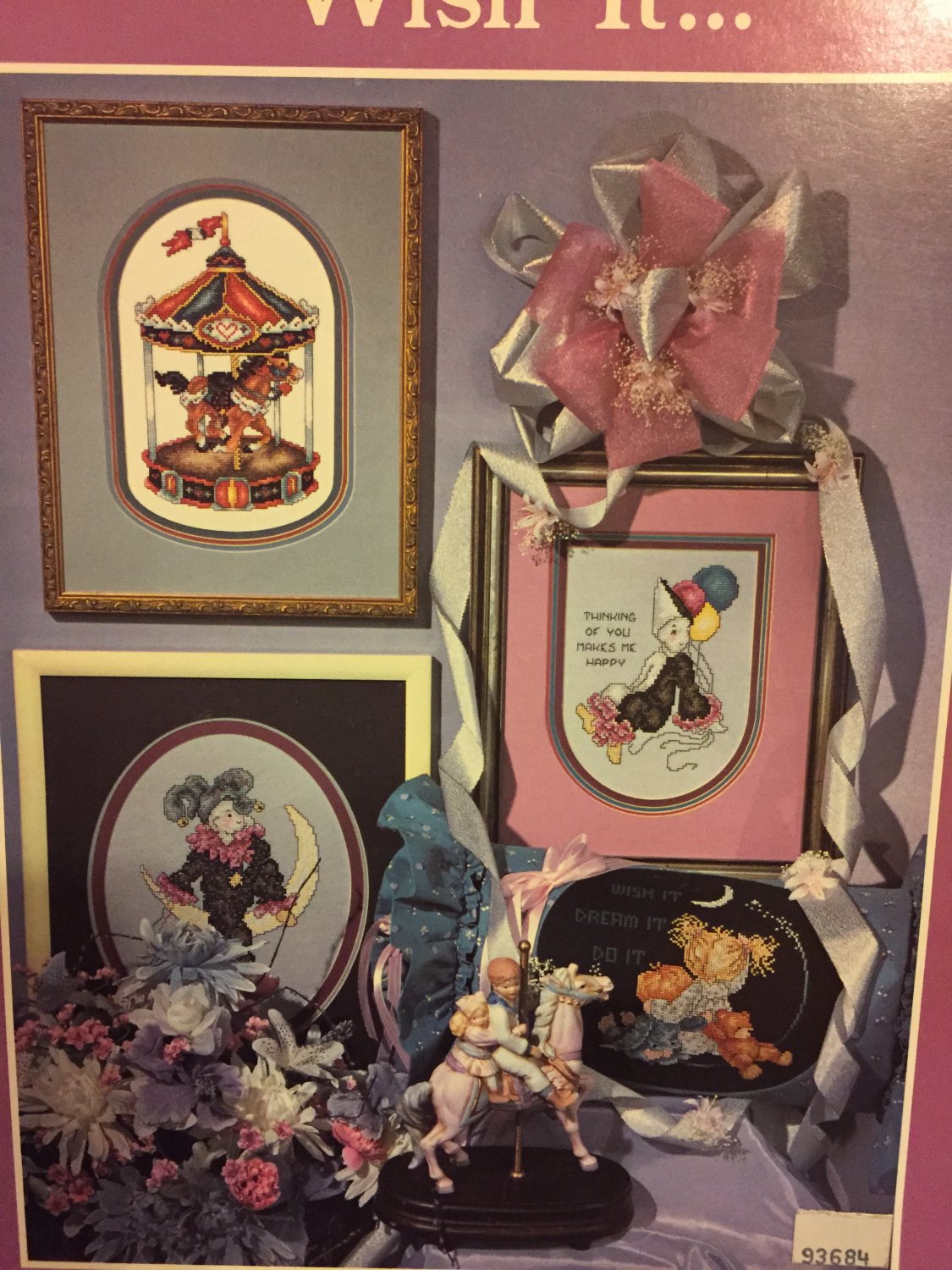 Stoney Creek Collection WISH IT Book 37 Cross Stitch Unicorn Merry go Round