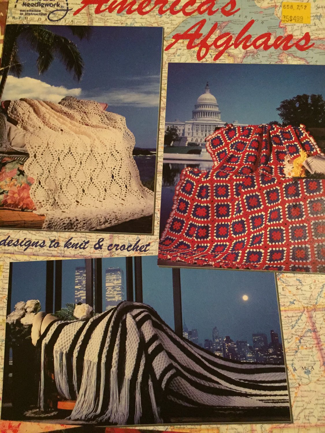 America's Afghans American School of Needlework 1096 crochet pattern