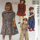 McCall's Pattern 7256 Toddler's Dress and Jumpsuit Size 2 3 4 Sewing Pattern McCall's Pattern 7256 Toddler's Dress and Jumpsuit Size 2 3 4 Sewing Pattern