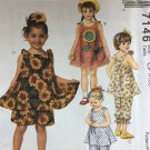 McCall's 7146 Children's Dress Tops Pull-On Pants in Two Lengths Shorts Sewing Pattern