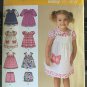 Simplicity Sewing Pattern 2461 Toddlers’ Dress, Pinafore and Shorts Sizes 1/2 to 4