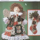 Christmas Holiday Tree Skirt Angel Ornaments Simplicity 9796 Sewing Pattern