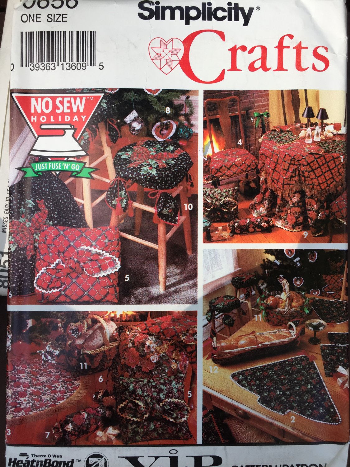 No Sew Christmas Holiday Simplicity 0656 8160 Sewing Pattern
