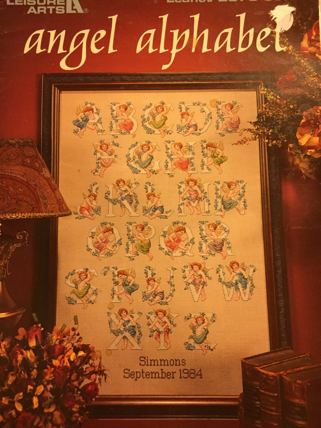 Angel Alphabet Cross Stitch Pattern Leisure Arts Leaflet 2870