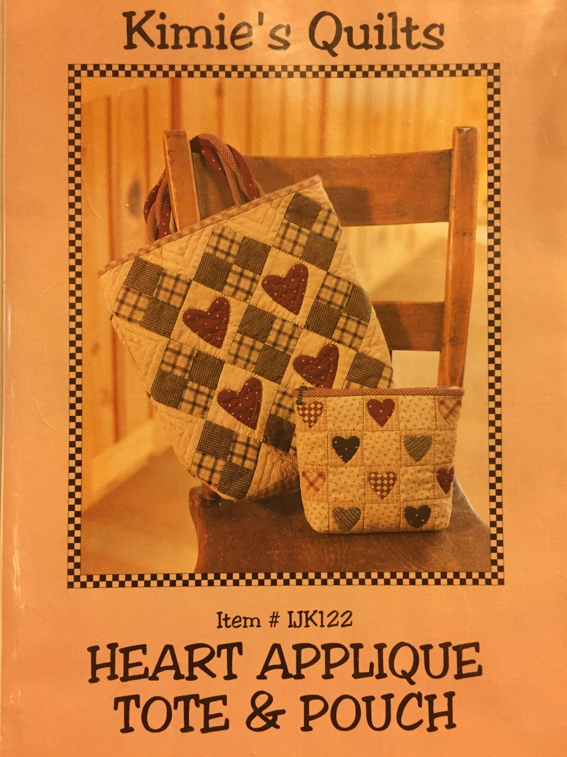 Heart Applique Tote and Pouch Indygo Junction Kimie&Acirc;&acute;s Quilts Sewing Pattern