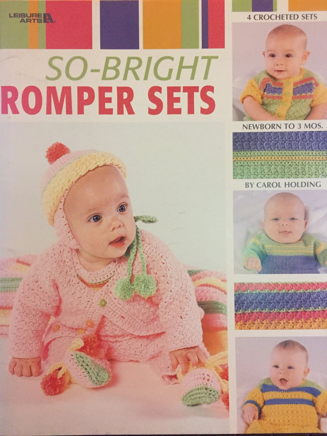 So-Bright Romper Sets 4 Designs Crochet Pattern Leisure Arts 3529