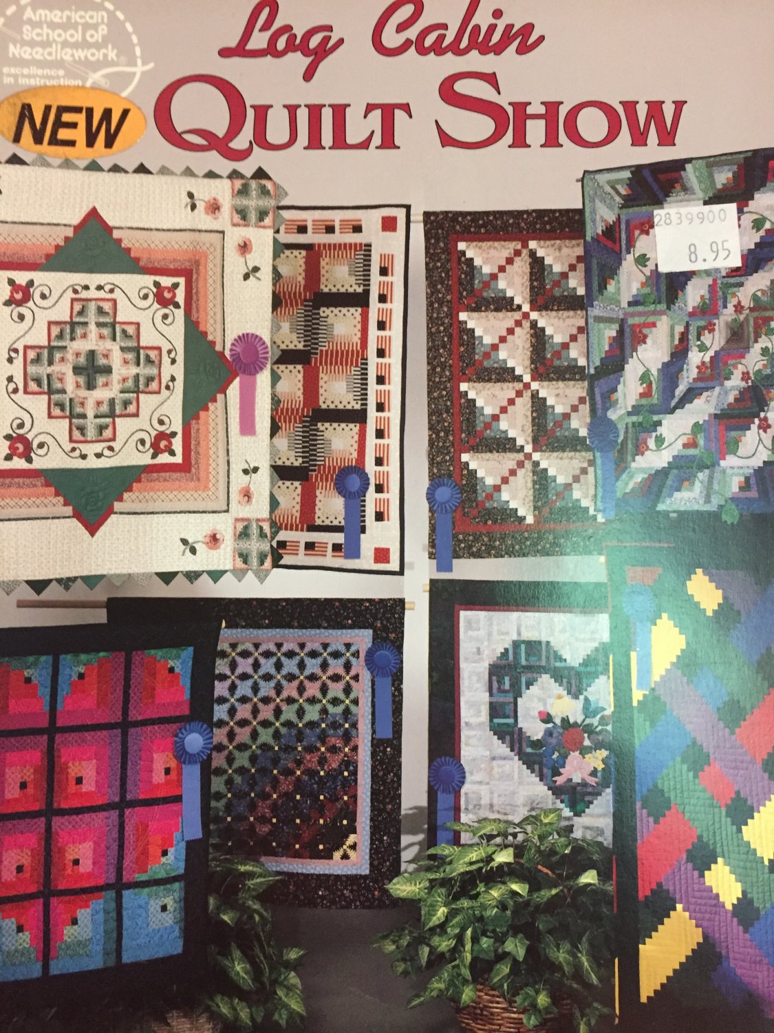 Log Cabin Quilting Pattern Book American School of Needlework Log Cabin Quilt Show 4149