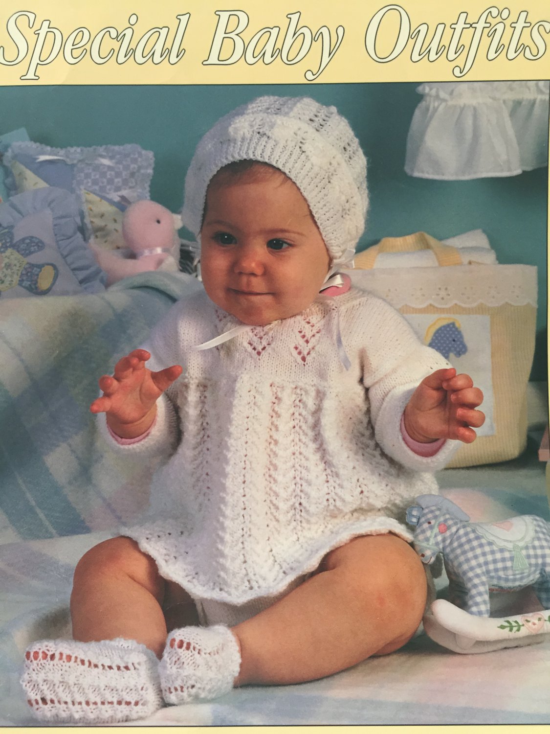 Special Baby Outfits for Baby to Knit Leisure Arts Leaflet 2329 by Carole Prior