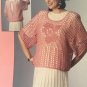 Crochet Chic Lacy tops Crochet Pattern Leisure Arts 2194 sizes medium large