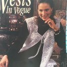 Vests in Vogue Crochet Pattern Leisure Arts 2641 sizes sm, med, large
