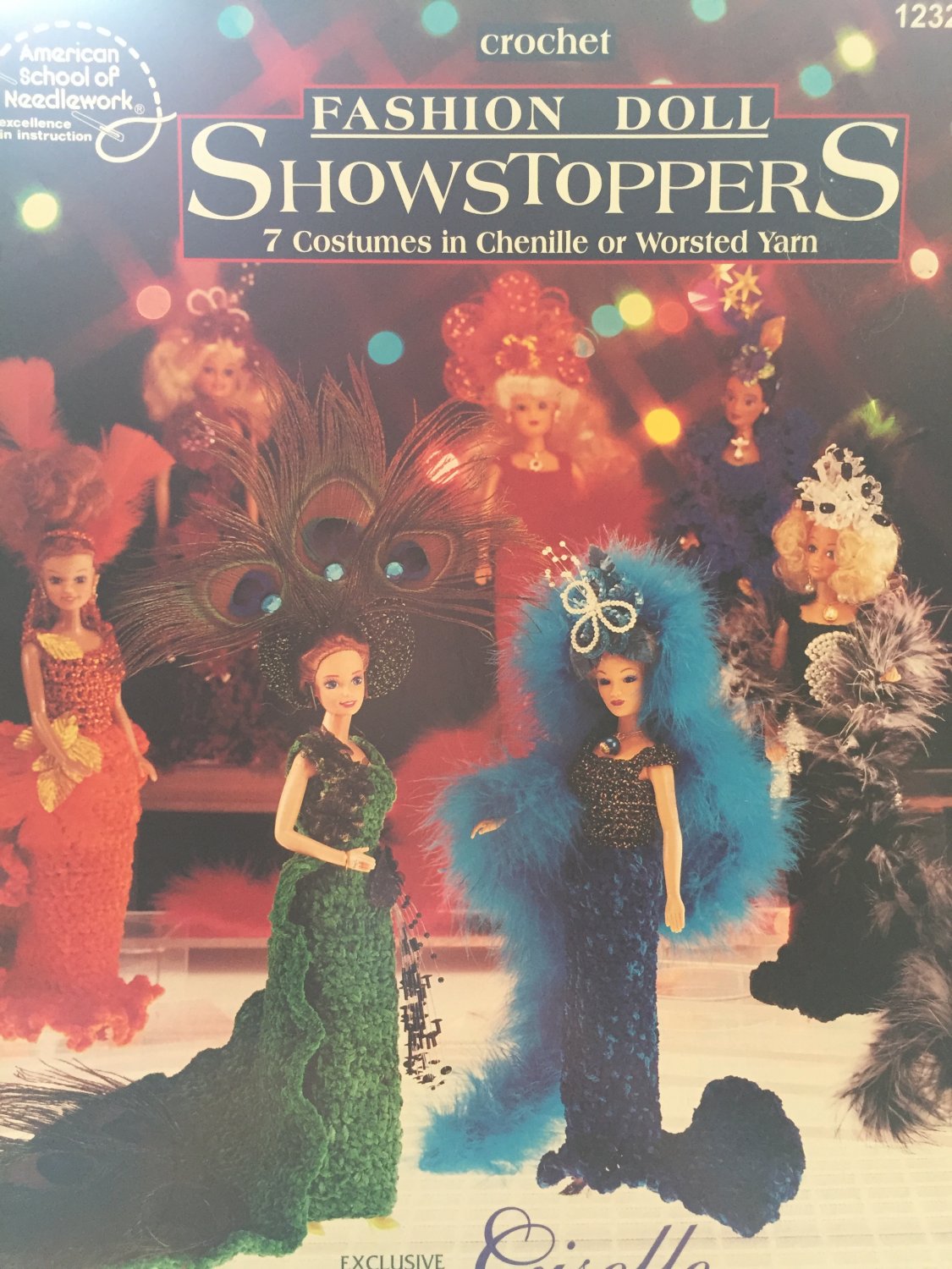 Showstoppers Fashion Doll gowns American School of Needlework, 1232 Crochet pattern