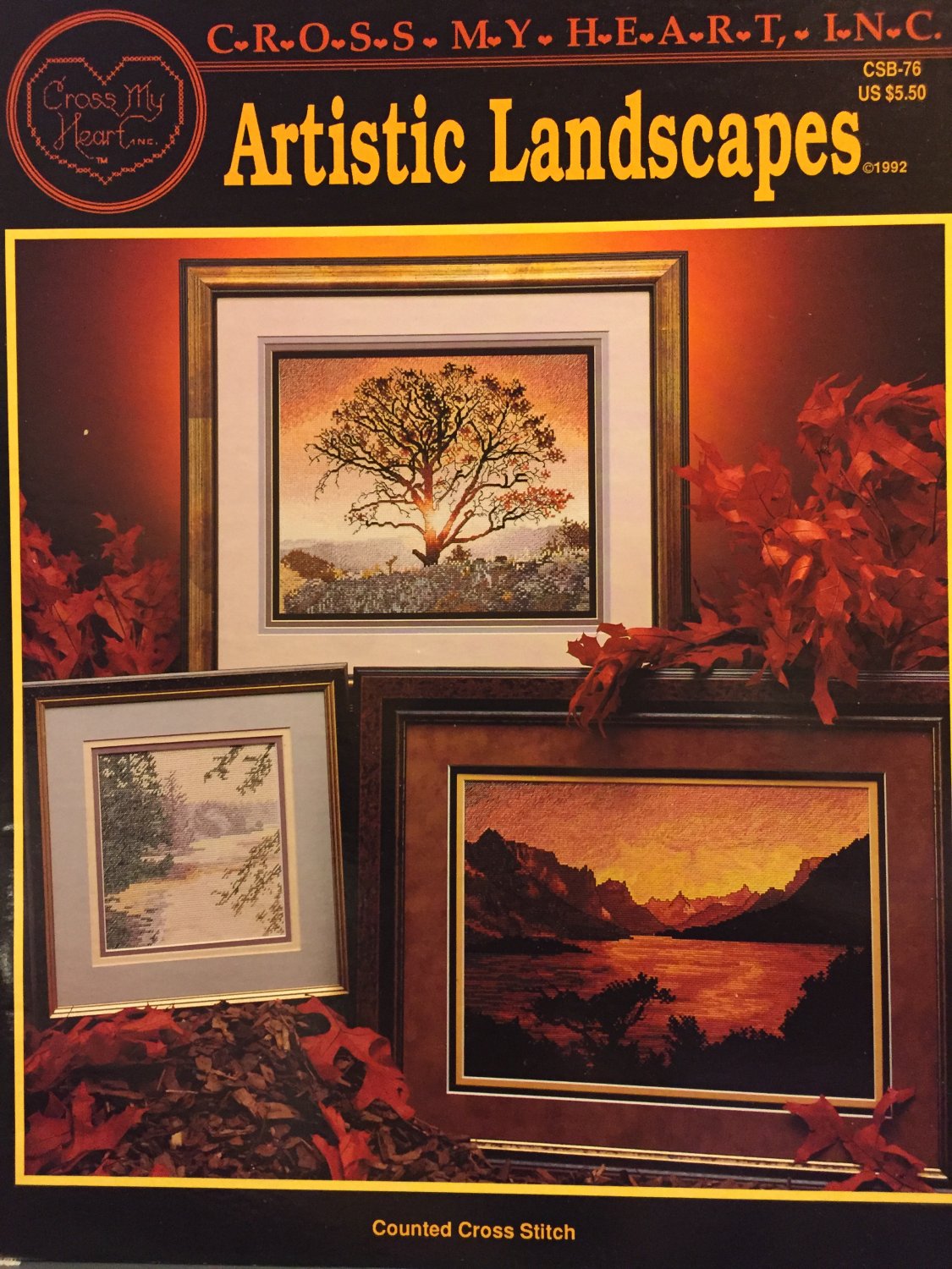 Artistic Landscapes Cross Stitch charts CROSS MY HEART CSB-76