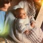 Christening Gown Knitting Pattern Baby crochet afghan, baby booties Columbia Minerva Book 792