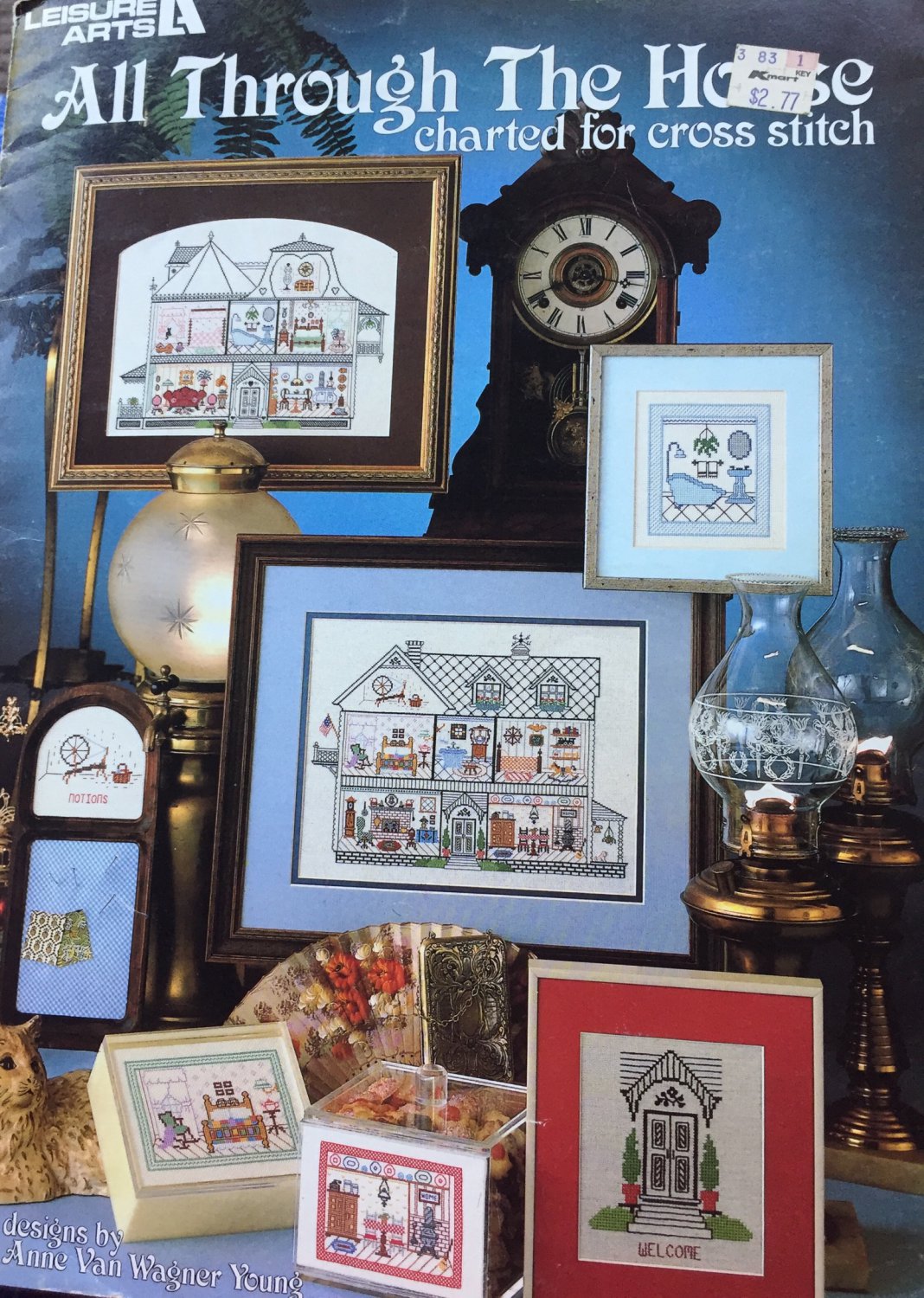 All Through the House Cross Stitch Charts Leisure Arts Leaflet 189