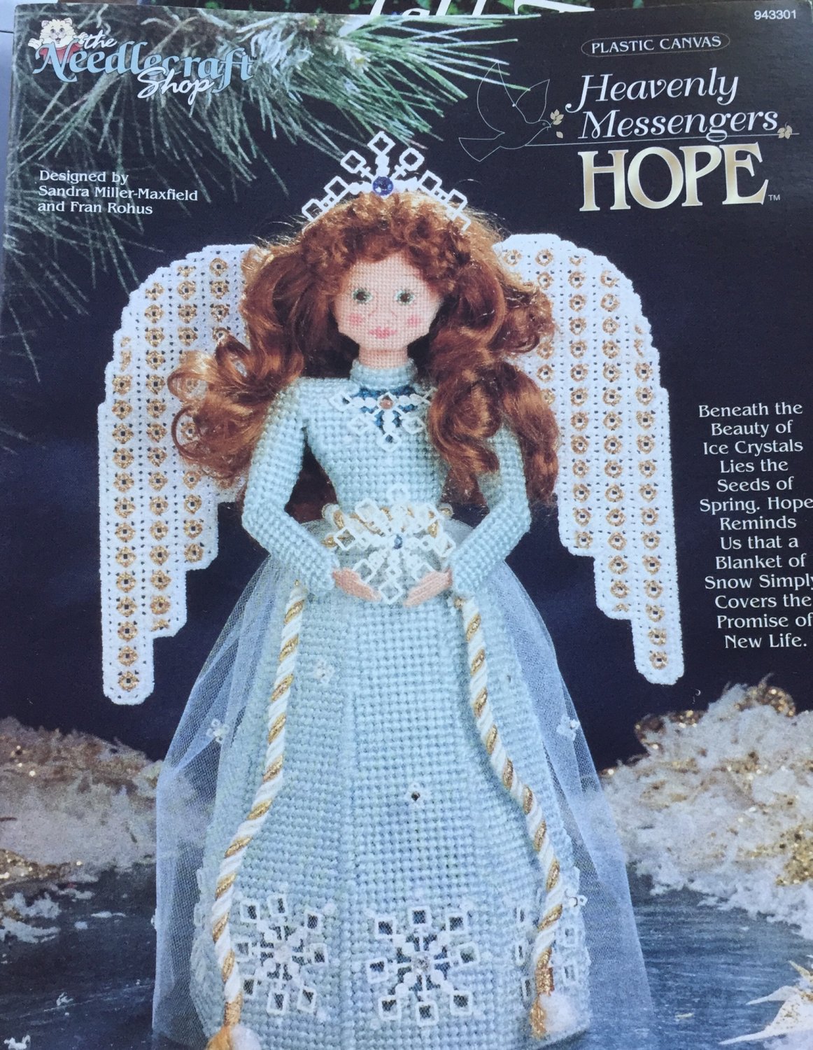 Angel Plastic Canvas Pattern Heavenly Messengers HOPE by The Needlecraft Shop