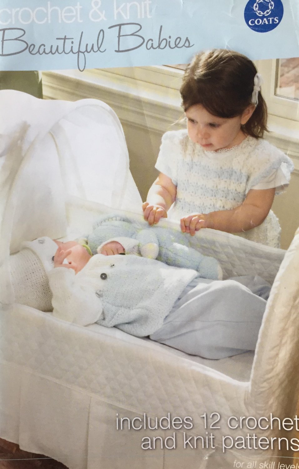 Coats Clark knitting and crochet book 0708 Beautiful Babies 12 patterns