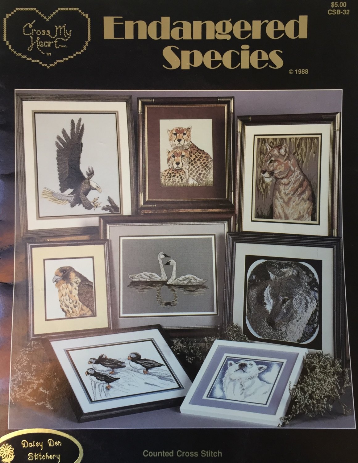 Endangered Species Cross Stitch Charts Cross My Heart CSB32