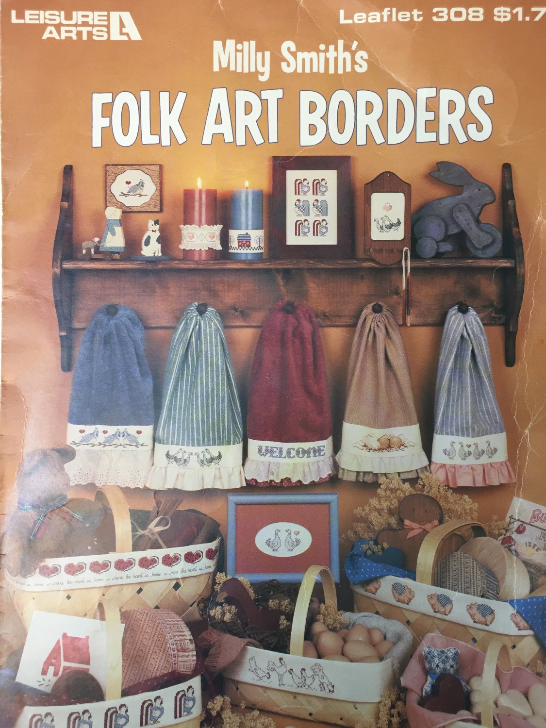 Milly Smiths Folk Art Borders Cross Stitch Charts Leisure Arts 308