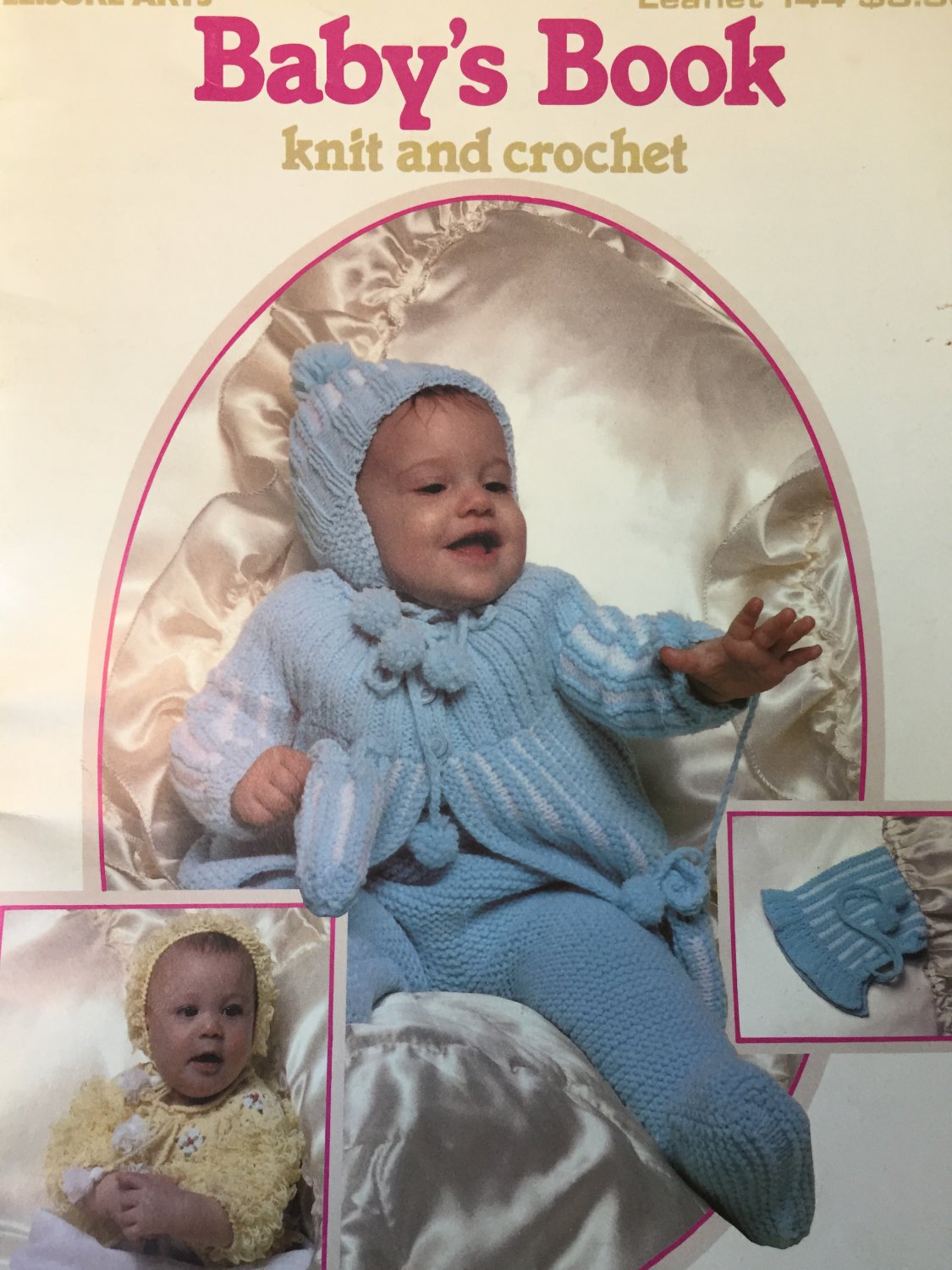 Baby's Book Knit & Crochet Pattern Book, Leisure Arts #144 Loop Stitch Set