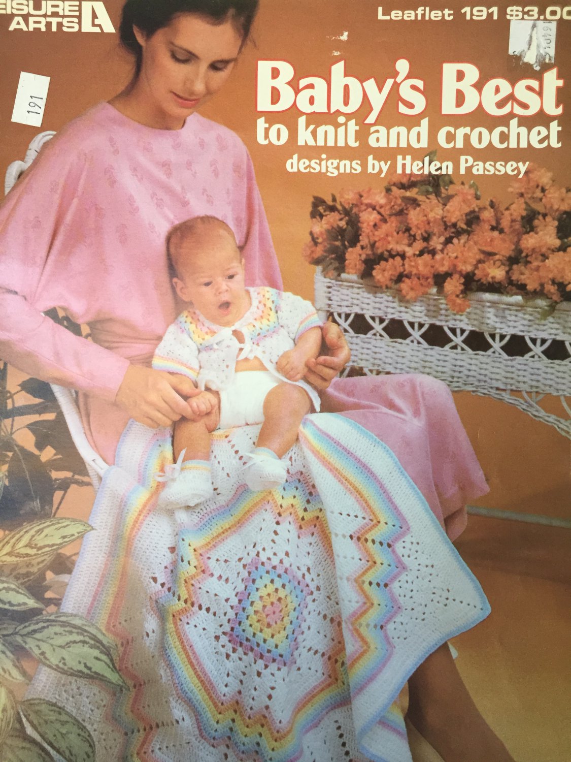 Leisure Arts #191, Baby's Best to Knit and Crochet by Helen Passey Rainbow Crochet Layette