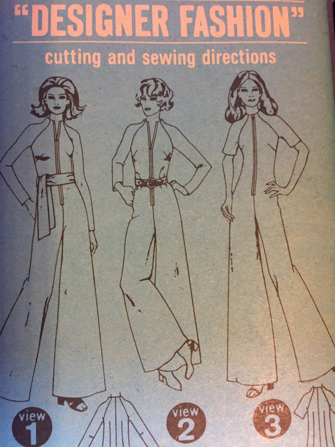 Simplicity 9369 Jumpsuit Trouser One piece Romper 1970s zip up palazzo Size 12