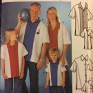 Bowling Shirts Adult, Child Teen XS-XL Uncut Simplicity 7208 Sewing Pattern