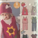 Simplicity 5317 Toddlers' Jumper or Pants Knit Top and Hat Sewing Pattern Size 1/2 to 4 Simplicity 5317 Toddlers' Jumper or Pants Knit Top and Hat Sewing Pattern Size 1/2 to 4