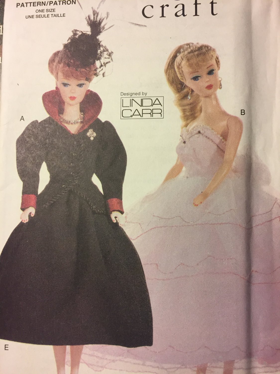 Vogue Sewing Pattern 7190 by LINDA CARR Circa 1940/1950 Doll Clothes Pattern - For 11 1/2 Inch Dolls