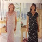Butterick 6056 Misses Dress and Slip David Warren UNCUT Size 18 to 24 Sewing Pattern