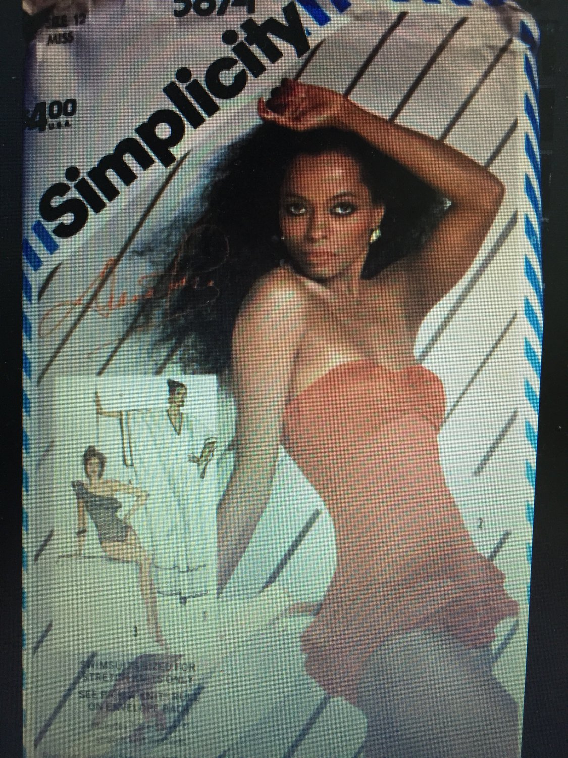 Simplicity 5874 Diana Ross Swimsuit and Caftan Sewing Pattern SIZE 12