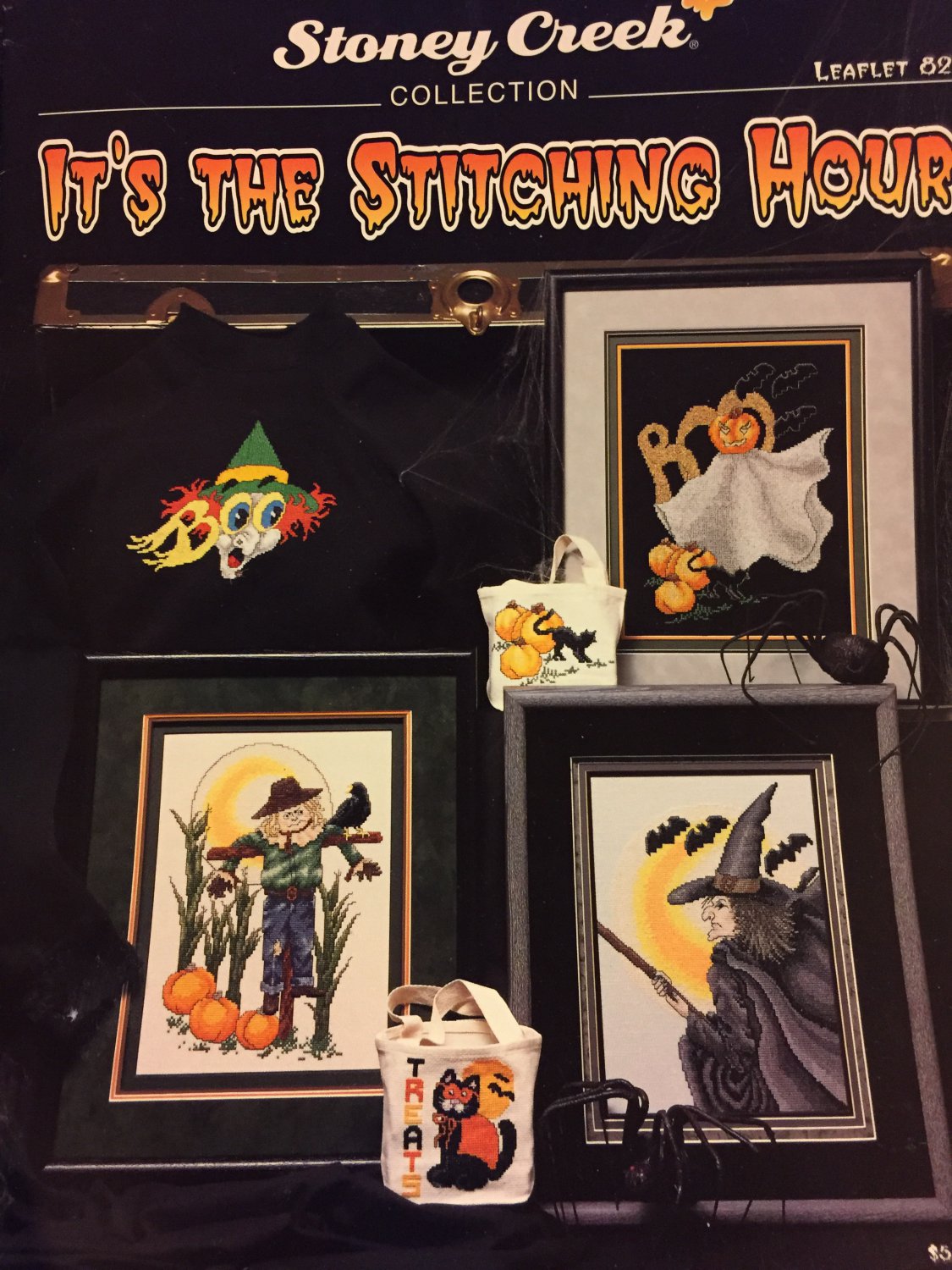 Stoney Creek Collection It´s the Stitching Hour Halloween Leaflet 82 Cross Stitch charts
