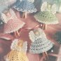 Christmas Clothespin Angels, Leisure Arts Crochet Angel Ornaments Pattern Booklet 2518