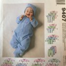 McCall's Infants’ and Preemie layette sewing Pattern sizes 7 to 18 lbs
