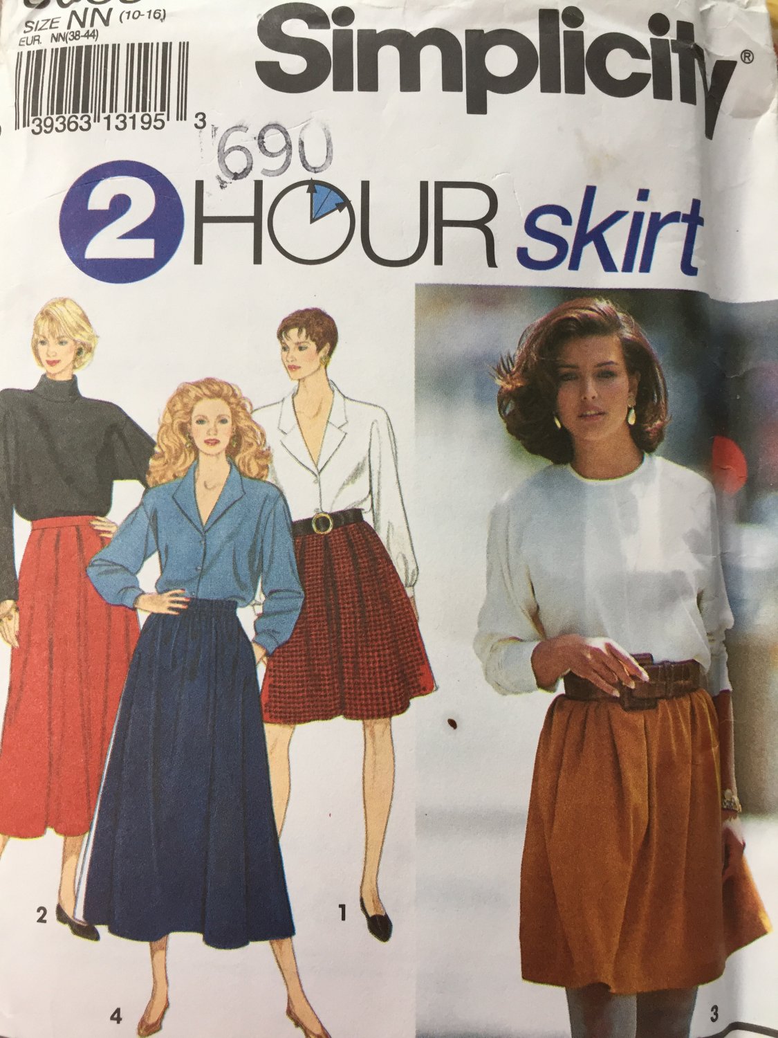 Simplicity Sewing Pattern 8069 Misses Womens Skirt Size 10-16