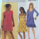 Butterick B5313 Tiered Party Dress sewing pattern 3 style variations Size 14 - 20