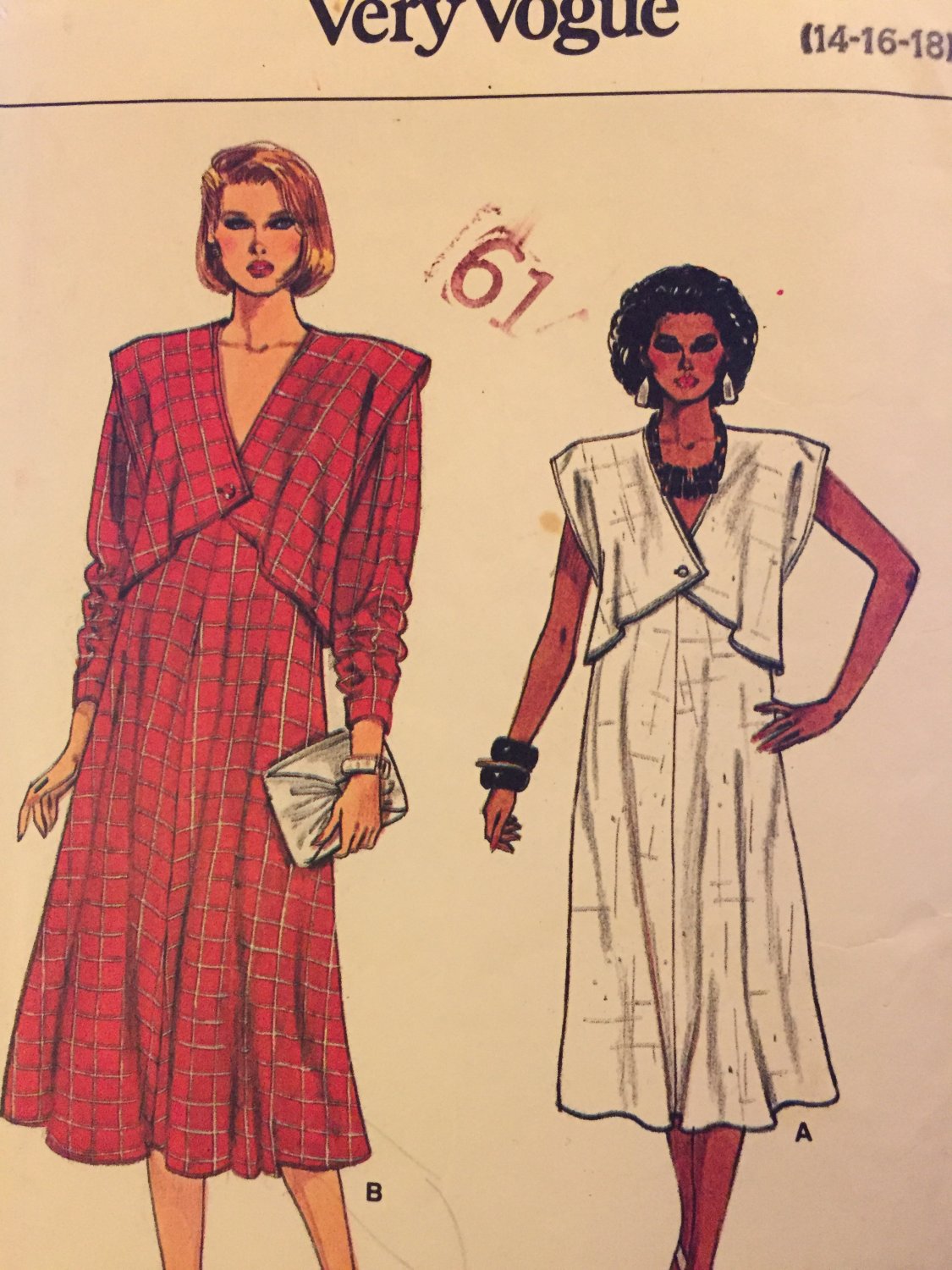 Vogue 9235 Maternity dress sewing pattern Size 14 16 18