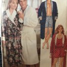 Butterick 5189 Mens Womens Easy Robe Shorts Tank Top Sewing Pattern Size LG XL Bust Chest 42-48