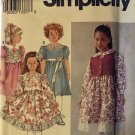 Simplicity Sewing Pattern 8147 Girls Below Knee Length Dress with Gathered Skirt, Vest Size 5 - 6X