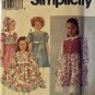 Simplicity Sewing Pattern 8147 Girls Below Knee Length Dress with Gathered Skirt, Vest Size 5 - 6X