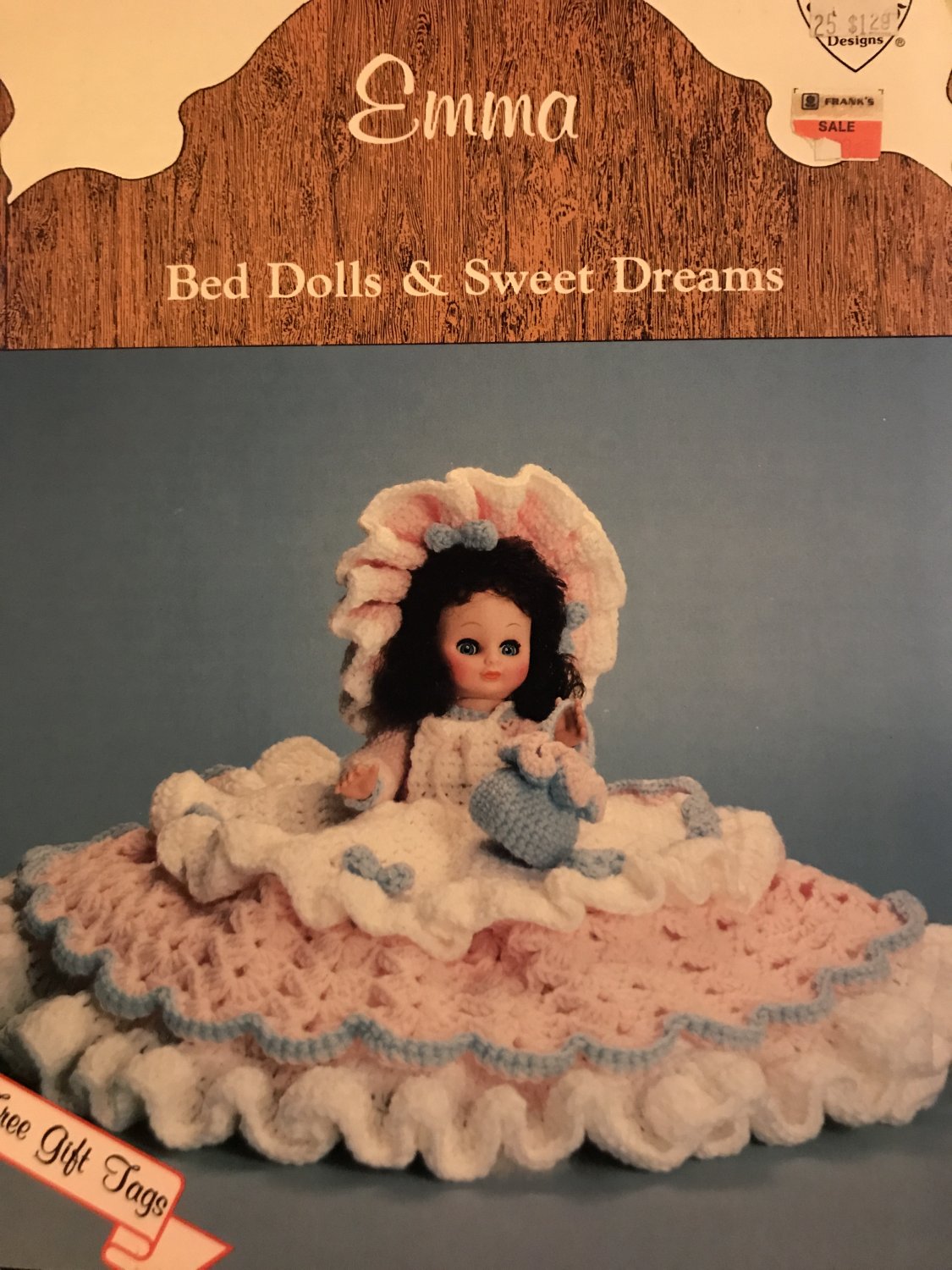 EMMA Bed doll gown Crochet Pattern Dumplin Design BD506 13" or 14" Doll