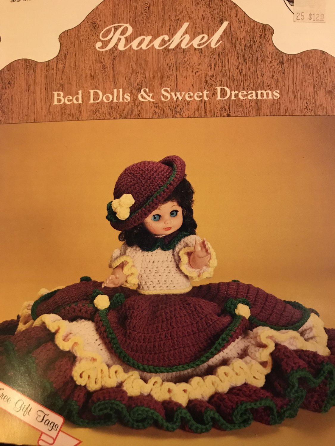RACHEL doll gown Crochet Pattern Dumplin Design BD509 13" or 14" Doll
