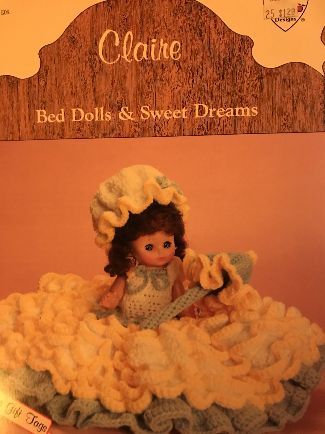 Claire doll gown Crochet Pattern Dumplin Design BD503 13" or 14" Doll