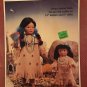 No Sew Felt outfits Plains Indian Dolls 14" mother and 8" child Fibre Craft FCM176